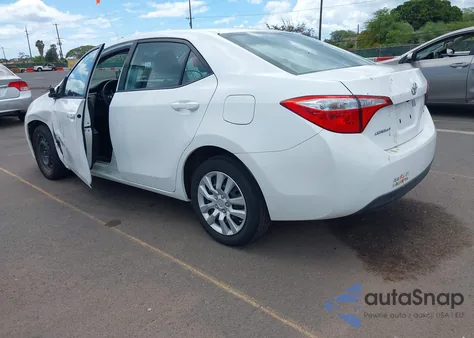 2016 Toyota Corolla Le z USA, uszkodzony, nr VIN 5YFBURHE7GP437155